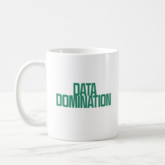 Data Domination | Analytical Powerhouse Strategy Coffee Mug (Left)