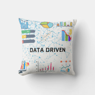 Data Driven Analytics Throw Pillow