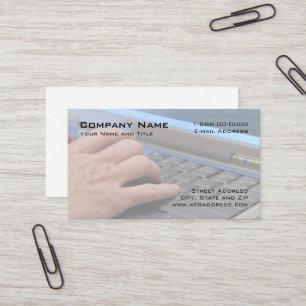 Data Entry Business Card