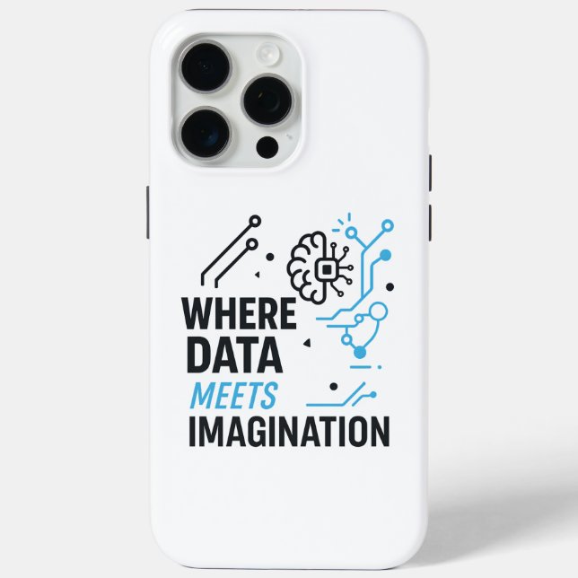 Data Imagination Nexus: Abstract Algorithmic Case-Mate iPhone Case (Back)