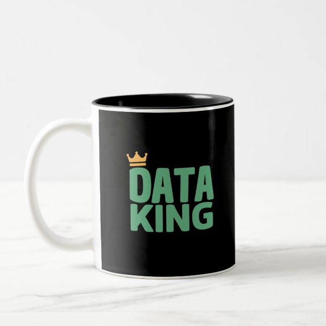Data King Two-Tone Coffee Mug (Left)
