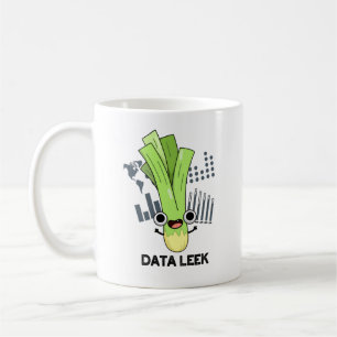 Data Leek Funny Computer Veggie Pun  Coffee Mug
