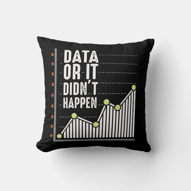 Data Nerd Behavior Analyst Statistics Scientist Cushion (Front)