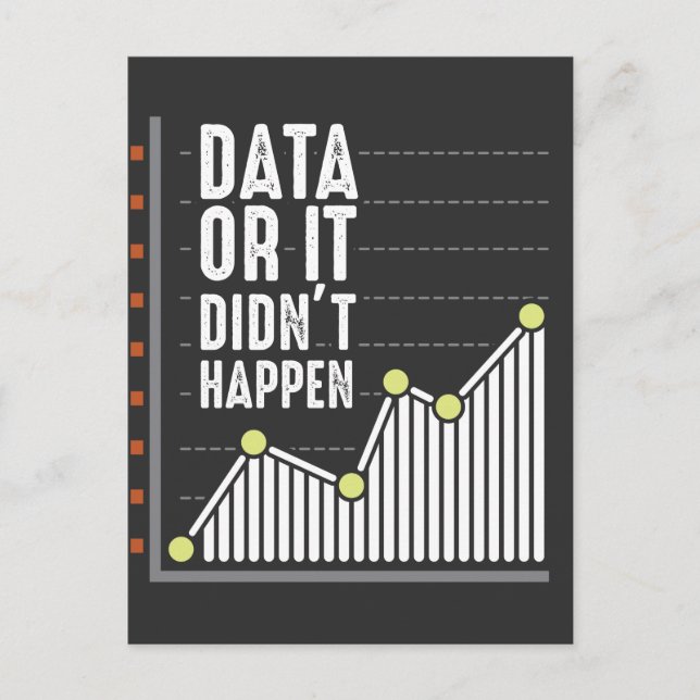 Data Nerd Behaviour Analyst Statistics Scientist Postcard (Front)