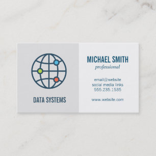 Data Network   Security Systems   IT Business Card