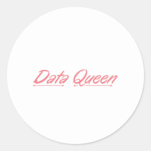 Data Queen - Accounting Classic Round Sticker