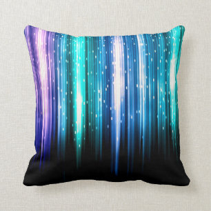 Data Rainbow Sparkles Flash Art Throw Pillow