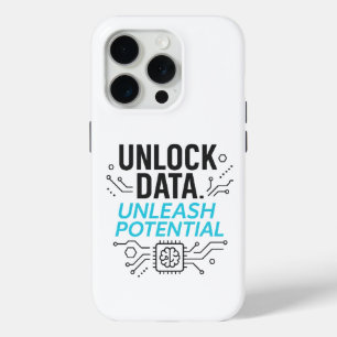 Data Revolution: Abstract AI Potential Matrix Tech iPhone 15 Pro Case