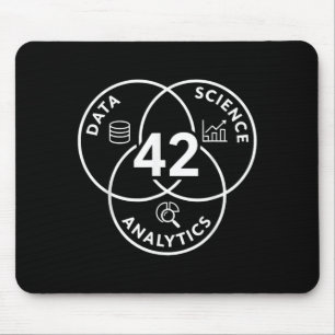 Data Science Analytics 42 Diagram Design Mouse Mat