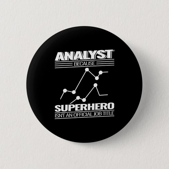 Data Science Data Analyst Data Technology Statisti 6 Cm Round Badge (Front)