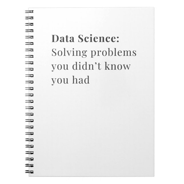 Data Science Solving Problems Notebook (Front)