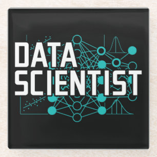 Data Scientist Data Analyst Gift Glass Coaster
