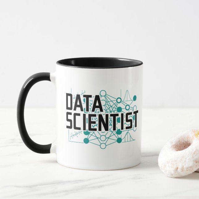 Data Scientist Data Analyst Gift Mug (With Donut)