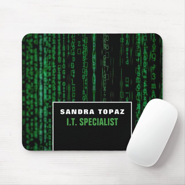 Data Screen, Information Technology, Computer Mouse Mat (With Mouse)