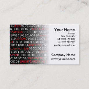 Data Security Business Card (white)