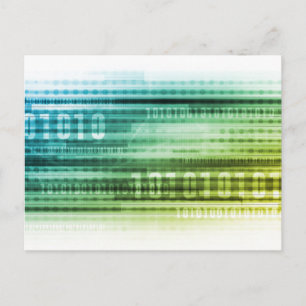 Data Security over the Internet and Personal Info Postcard