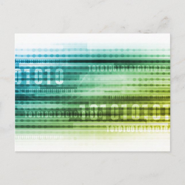 Data Security over the Internet and Personal Info Postcard (Front)