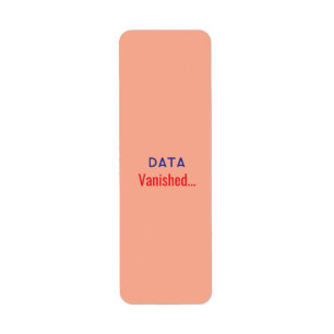 Data vanished text rugs