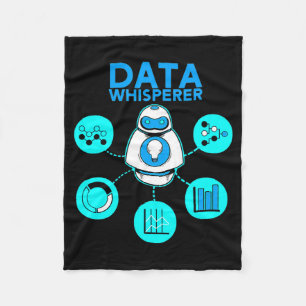Data Whisperer Tech Engineer Mis Analyst Software Fleece Blanket
