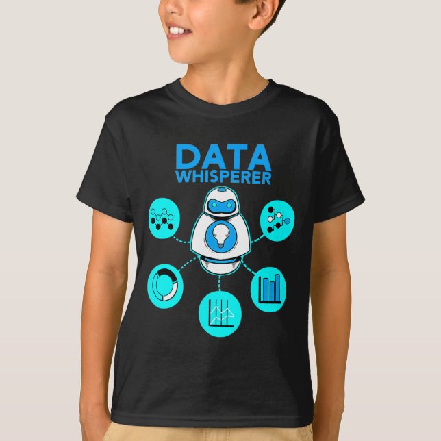Data Whisperer Tech Engineer Mis Analyst Software  T-Shirt (Front)