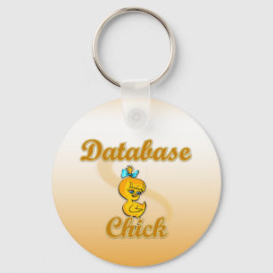 Database Chick Key Ring
