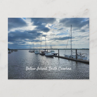 Dataw Island, Beaufort, South Carolina Boats Postcard