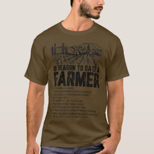 Date A Farmer Funny Farming Farm Tractor Animals G T-Shirt