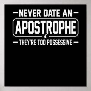 Date Apostrophe English Language Teacher Student Poster