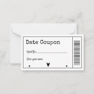 Date Coupon Card