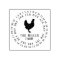 Date & Farm Name Personalised Chicken Egg Stamp