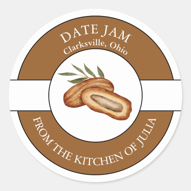 Date Jam Label  (Front)