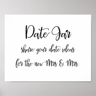 Date jar ideas lesbian wedding sign