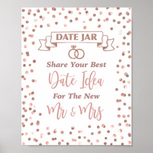 Date Jar Share Your Best Date Ideas Shower Sign