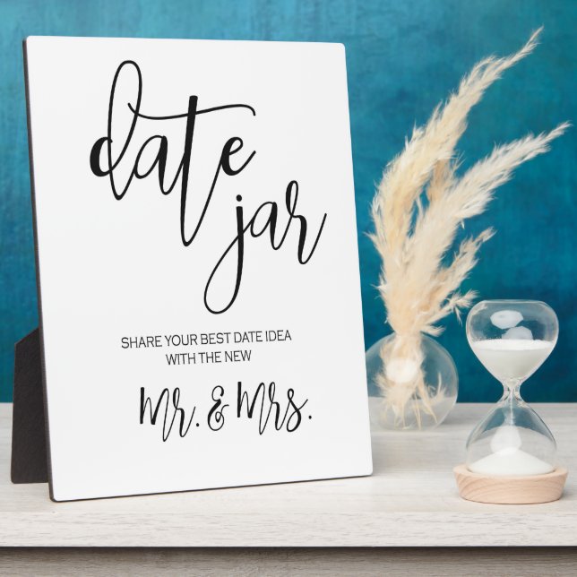 Date jar sign tabletop  Plaque (Side)