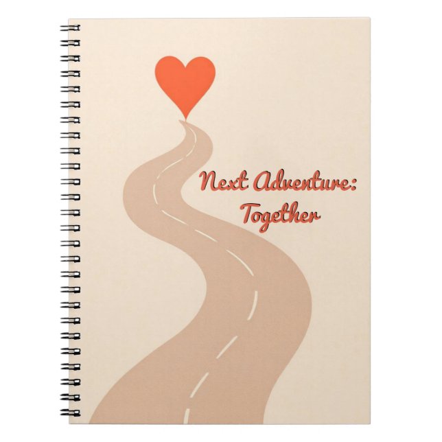 Date Night & Adventure Planner | Romantic Road Map Notebook (Front)