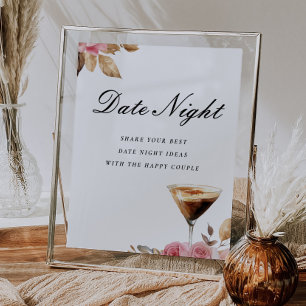 Date Night Espresso Martini Bridal Shower Sign