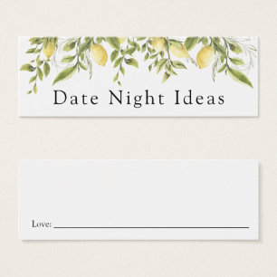 Date Night Idea Lemon Branch Card