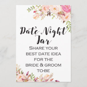 Date night idea Sign 5x7" Size Invitation