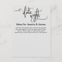 Date Night Ideas Light Grey Advice Card