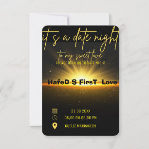 Date Night Invite Dinner Invitation,Date Dinner Te