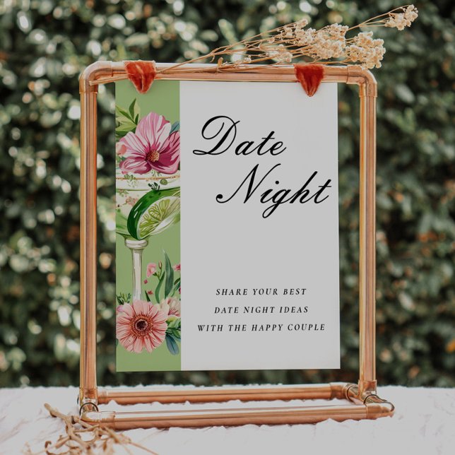 Date Night Mexican Margarita Bridal Shower Sign (Creator Uploaded)
