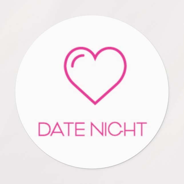Date Night Planner / Organiser Sticker / Labels (Design 1)