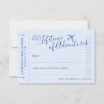 Date Night Travel Destination Bridal Shower Advice<br><div class="desc">Advice Cards for a Destination Wedding or Travel Theme Bridal Shower Printed on mini "boarding pass" plane ticket cards so guests can write in travel advice and vacation trip ideas or date night ideas - or both. The flexible design lets you decide how you'd like the bridal party advice game...</div>