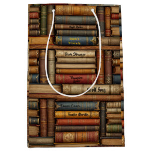 Date Night with a Book Customize Your Name Medium Gift Bag