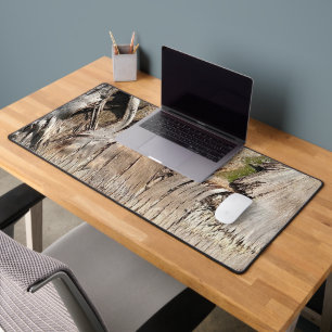 Date Palm Tree Trunk Texture Closeup Photo Image Desk Mat