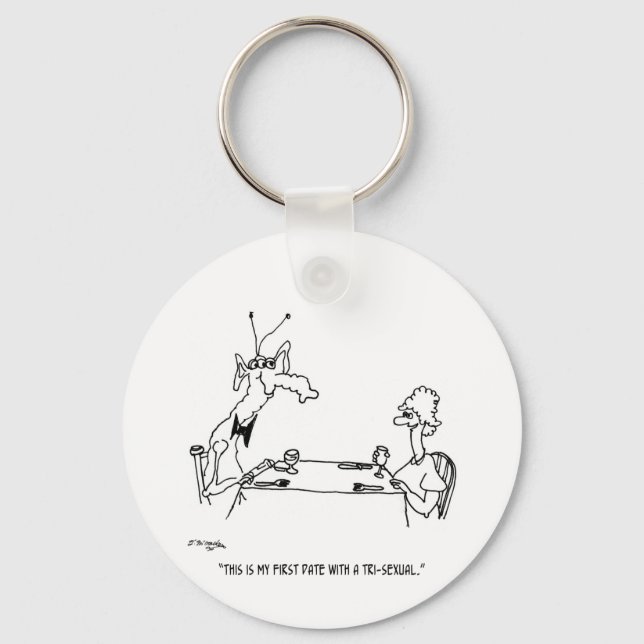 Date With a Tri-Sexual Key Ring (Front)