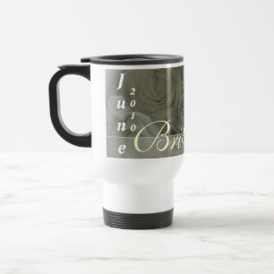 dated bridesmaid white travel mug