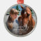 Dated Horse Photo Personalised Round Frame