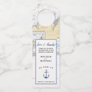 Dated Love Thanks with Personalised Note + Anchor Bottle Tag
