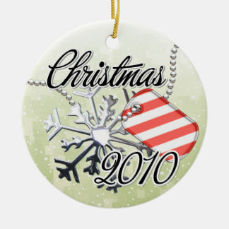 Dated Military Christmas Ornament